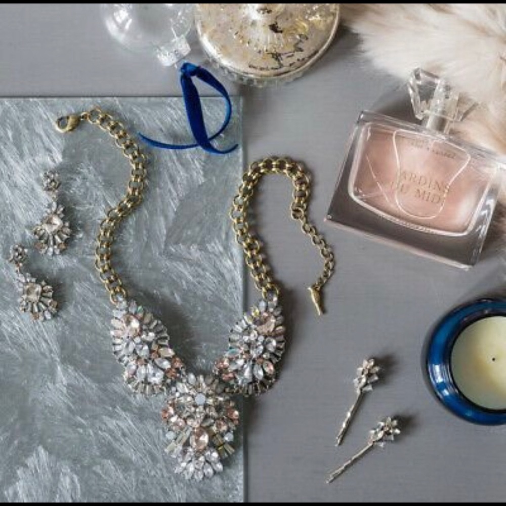 Celestial Frost Statement Necklace
